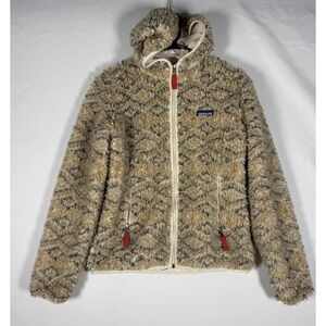 Patagonia Jacket Women's Small Retro X Deep Pile Aztec Tribal Zip Up Fleece